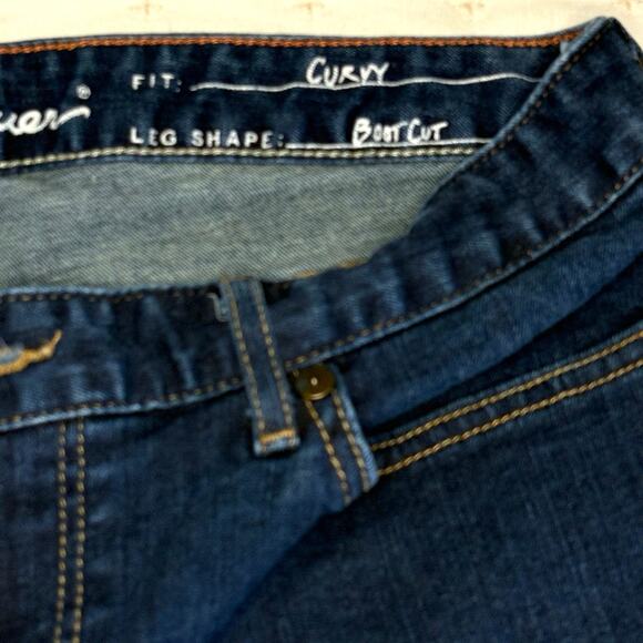 Eddie Bauer Curvy Boot Cut Jeans Women’s S12 | Dark Wash - Picture 6 of 11